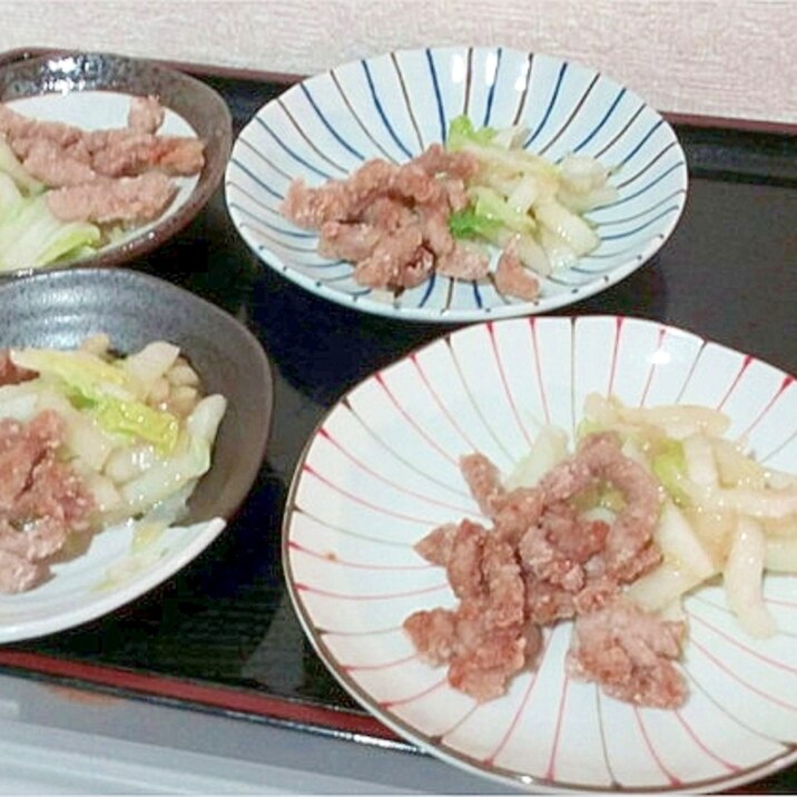 揚げ豚の白菜あんかけ